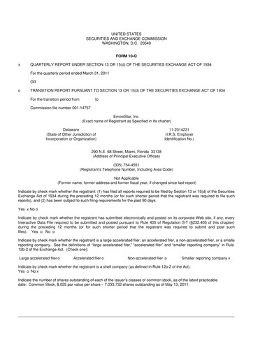 Thumbnail EVI Industries 10-Q Quarterly Report FY 