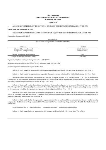 Thumbnail EVI Industries 10-K Annual Report 