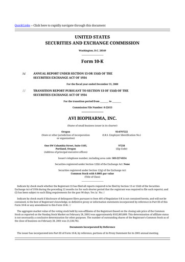 Thumbnail Sarepta Therapeutics
 10-K Annual Report 