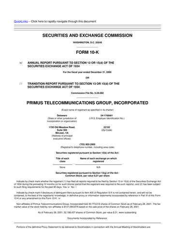 Vorschaubild INNOVATE Corp. 10-K Jahresbericht 2000
