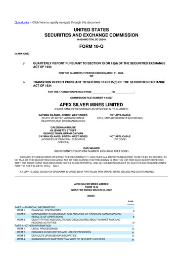 Thumbnail Golden Minerals
 10-Q Quarterly Report FY 