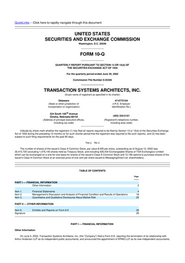 Thumbnail ACI Worldwide
 10-Q Quarterly Report FY 