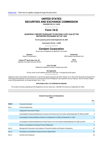 Thumbnail Avis Budget Group
 10-Q Quarterly Report FY 