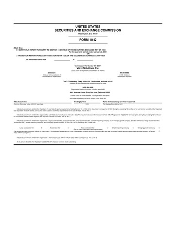 Thumbnail VIAVI Solutions
 10-Q Quarterly Report FY2021 