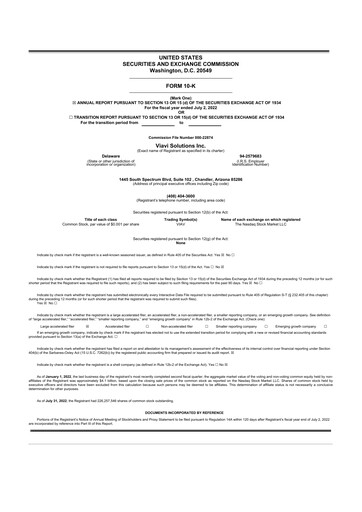 Thumbnail VIAVI Solutions
 10-K Annual Report 2022