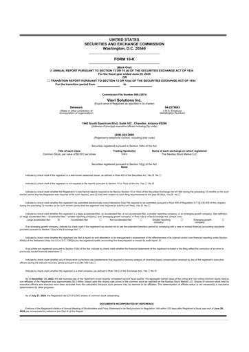 Thumbnail VIAVI Solutions
 10-K Annual Report 2024