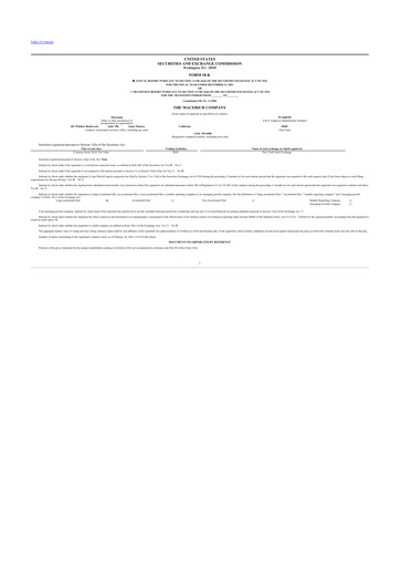 Thumbnail Macerich 10-K Annual Report 2021