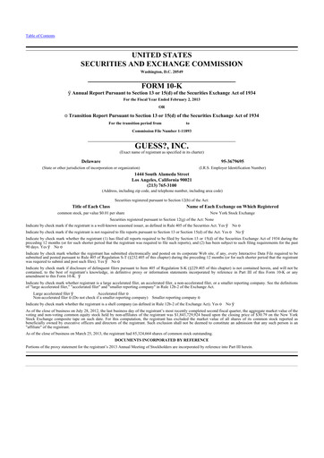 Thumbnail Guess 10-K Annual Report 2013