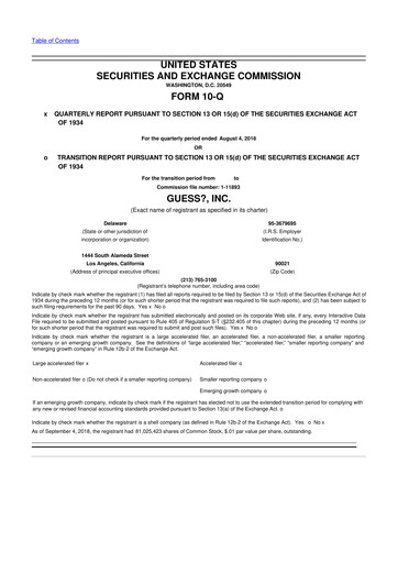 Thumbnail Guess 10-Q Quarterly Report FY2019 