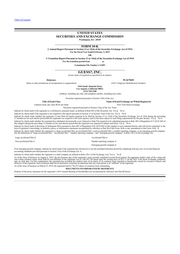 Thumbnail Guess 10-K Annual Report 2019