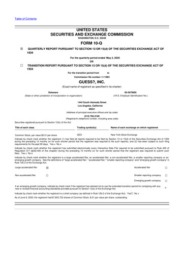 Thumbnail Guess 10-Q Quarterly Report FY2021 