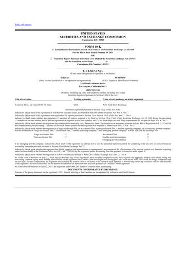 Thumbnail Guess 10-K Annual Report 2021