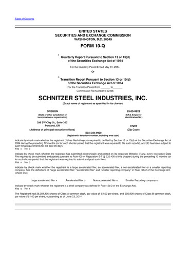 Thumbnail Radius Recycling 10-Q Quarterly Report FY2014 