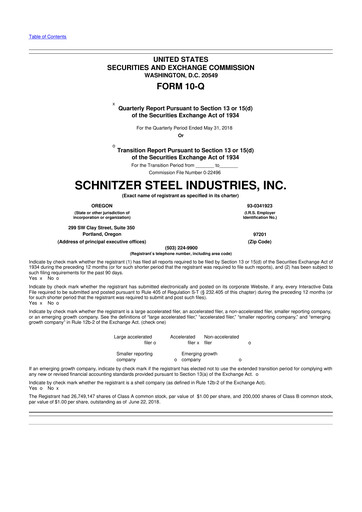 Thumbnail Radius Recycling 10-Q Quarterly Report FY2018 