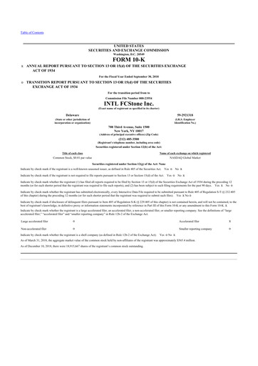 Miniature StoneX Group 10-K Rapport annuel 2018