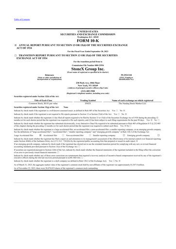 Miniature StoneX Group 10-K Rapport annuel 2023