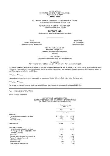 Thumbnail Artivion 10-Q Quarterly Report FY 