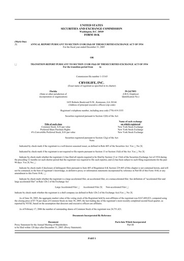 Thumbnail Artivion 10-K Annual Report 