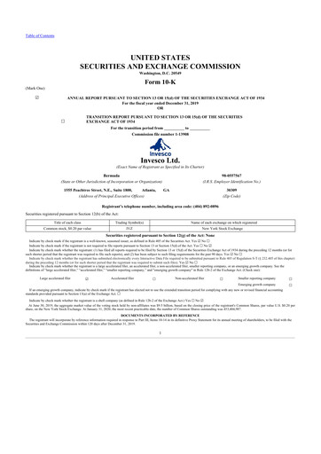 Thumbnail Invesco
 10-K Annual Report 2019