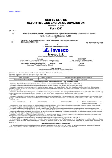 Thumbnail Invesco
 10-K Annual Report 2025