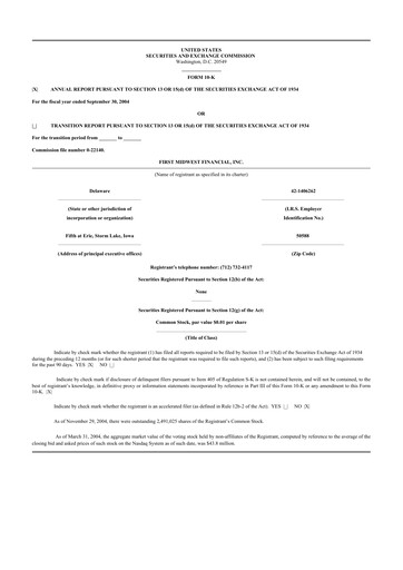 Thumbnail Pathward Financial
 10-K Annual Report 