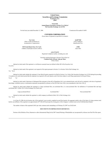 Thumbnail CONMED 10-K Annual Report 