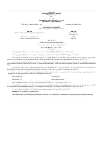 Thumbnail CONMED 10-K Annual Report 