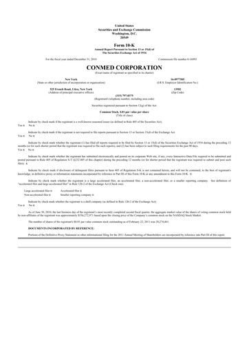 Thumbnail CONMED 10-K Annual Report 