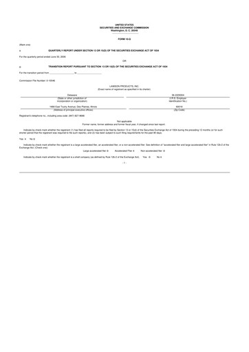 Vorschaubild Distribution Solutions Group 10-Q Quartalsbericht  