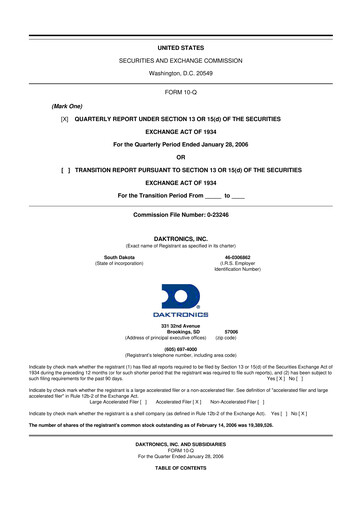 Thumbnail Daktronics 10-Q Quarterly Report FY 