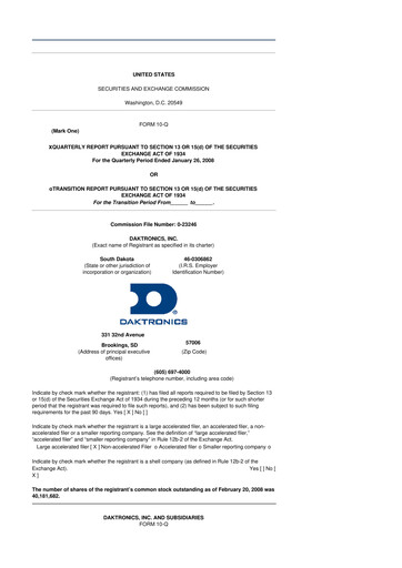 Thumbnail Daktronics 10-Q Quarterly Report FY 