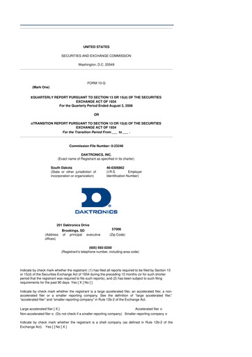 Thumbnail Daktronics 10-Q Quarterly Report FY 
