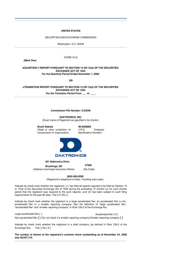 Thumbnail Daktronics 10-Q Quarterly Report FY 