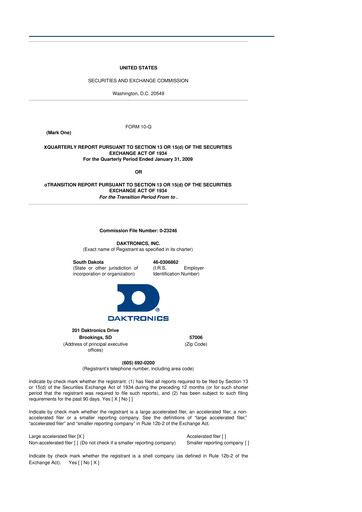 Thumbnail Daktronics 10-Q Quarterly Report FY 