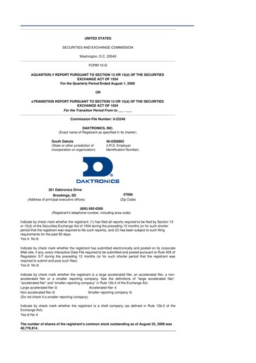 Thumbnail Daktronics 10-Q Quarterly Report FY 