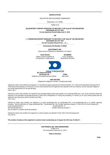 Thumbnail Daktronics 10-Q Quarterly Report FY 