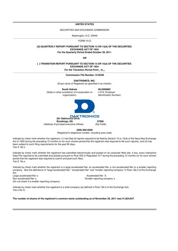 Thumbnail Daktronics 10-Q Quarterly Report FY2012 
