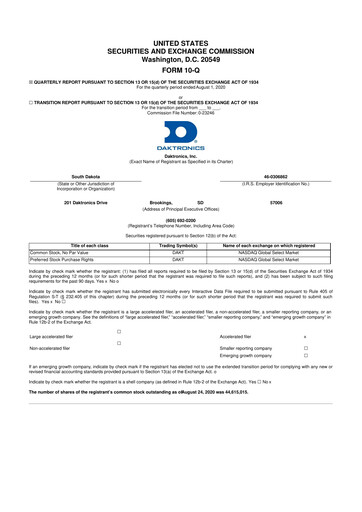 Thumbnail Daktronics 10-Q Quarterly Report FY2021 