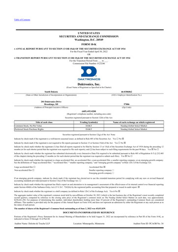Thumbnail Daktronics 10-K Annual Report 2022