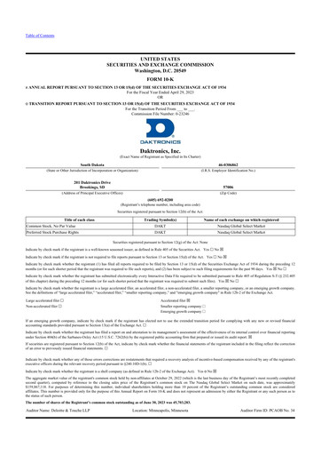 Thumbnail Daktronics 10-K Annual Report 2023