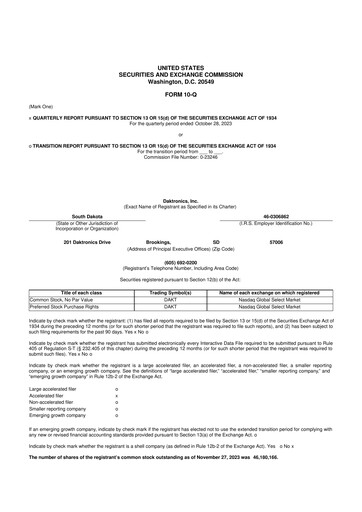 Thumbnail Daktronics 10-Q Quarterly Report FY2024 