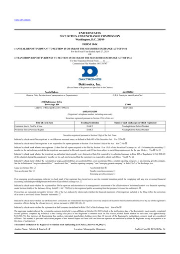Thumbnail Daktronics 10-K Annual Report 2024