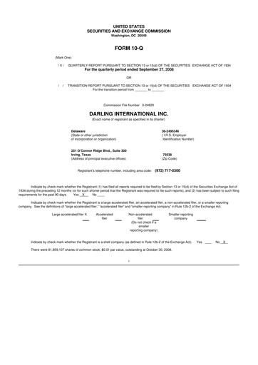 Thumbnail Darling Ingredients
 10-Q Quarterly Report FY 