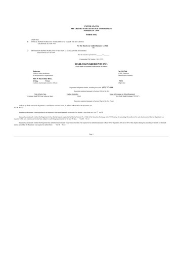 Thumbnail Darling Ingredients
 10-K Annual Report 2021