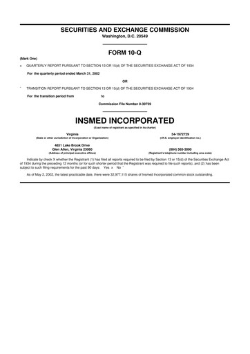 Thumbnail Insmed 10-Q Quarterly Report FY 