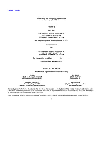 Thumbnail Insmed 10-Q Quarterly Report FY 