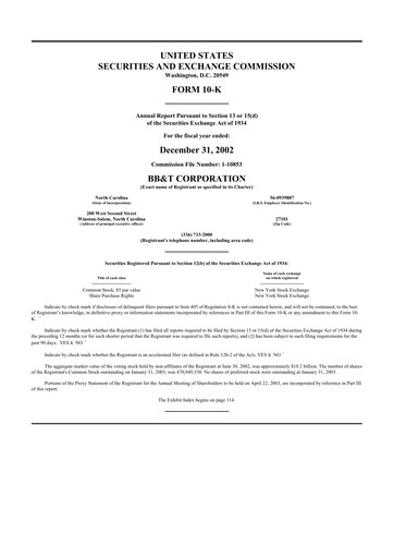 Thumbnail Truist Financial Corporation 10-K Annual Report 