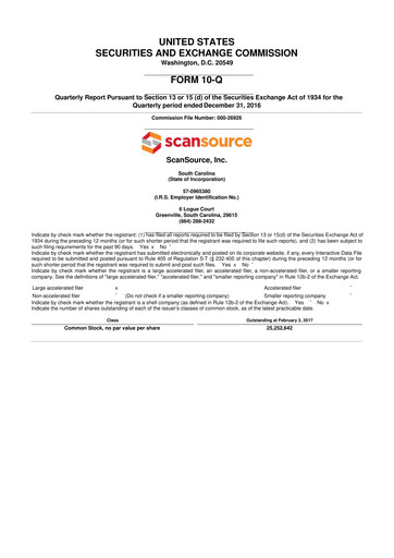 Thumbnail ScanSource 10-Q Quarterly Report FY2017 