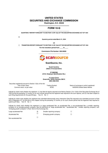 Thumbnail ScanSource 10-Q Quarterly Report FY2024 