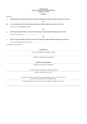 Vorschaubild Top Ships 20-F Jahresbericht 